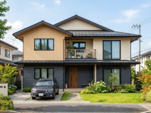 ツートンカラーの一般住宅イメージ